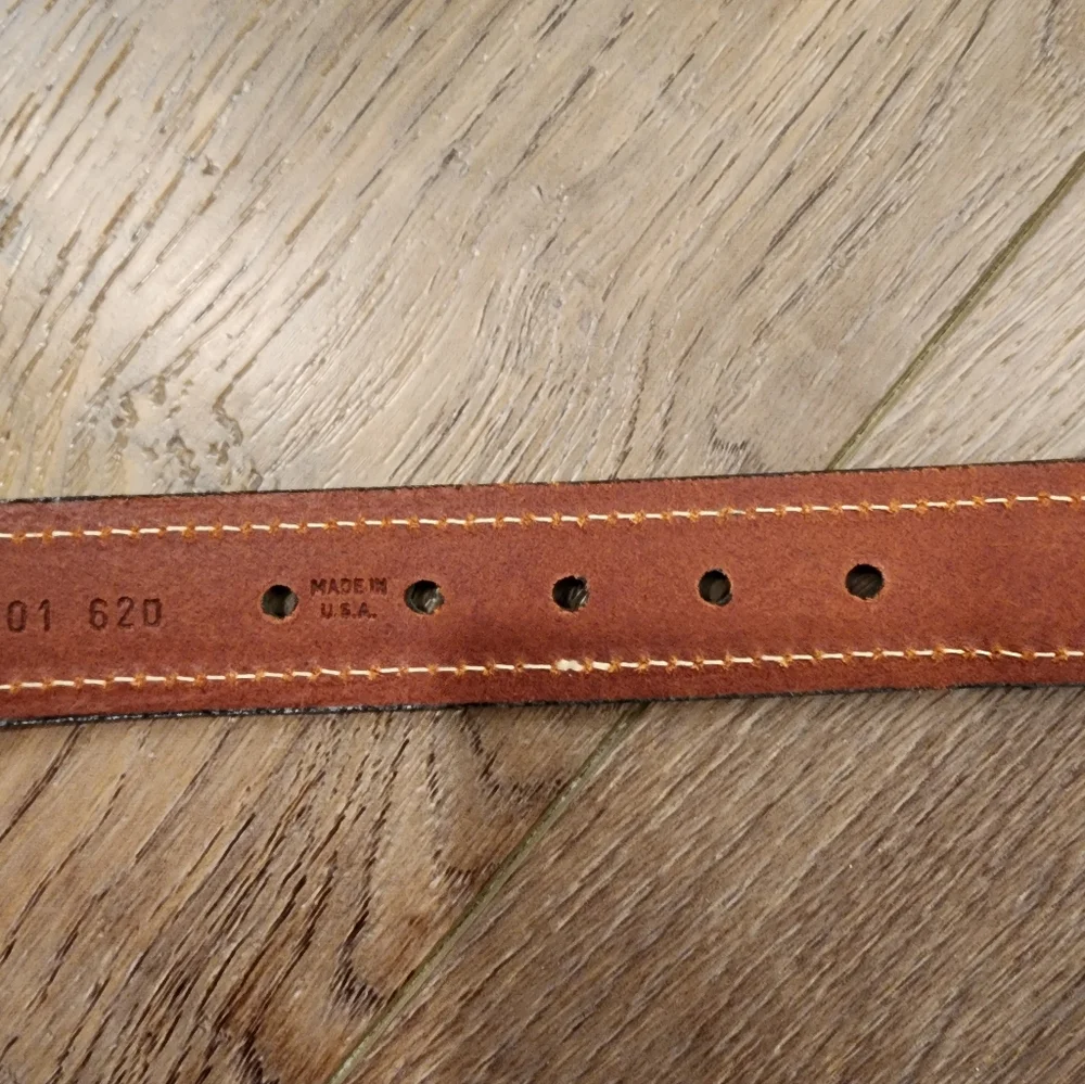 Vintage 90s Y2K Tommy Hilfiger Belt Surplus Style Brass Buckle USA Men's size 34